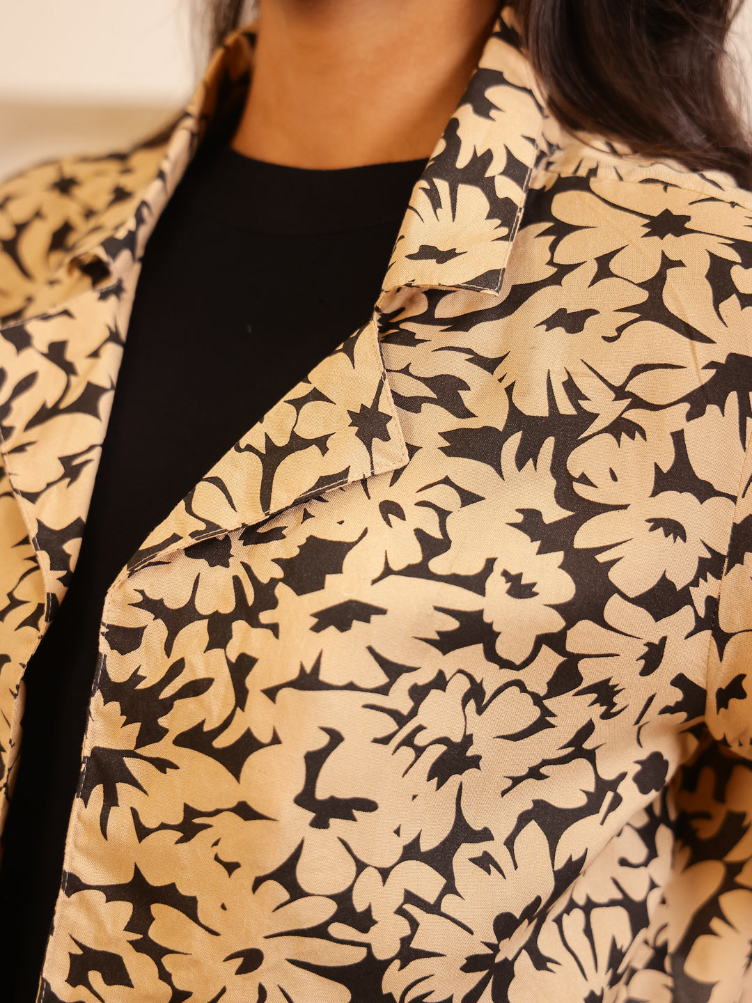 Black Viscose Rayon Round Neck Jump Suit for Women - SanskrutiHomes