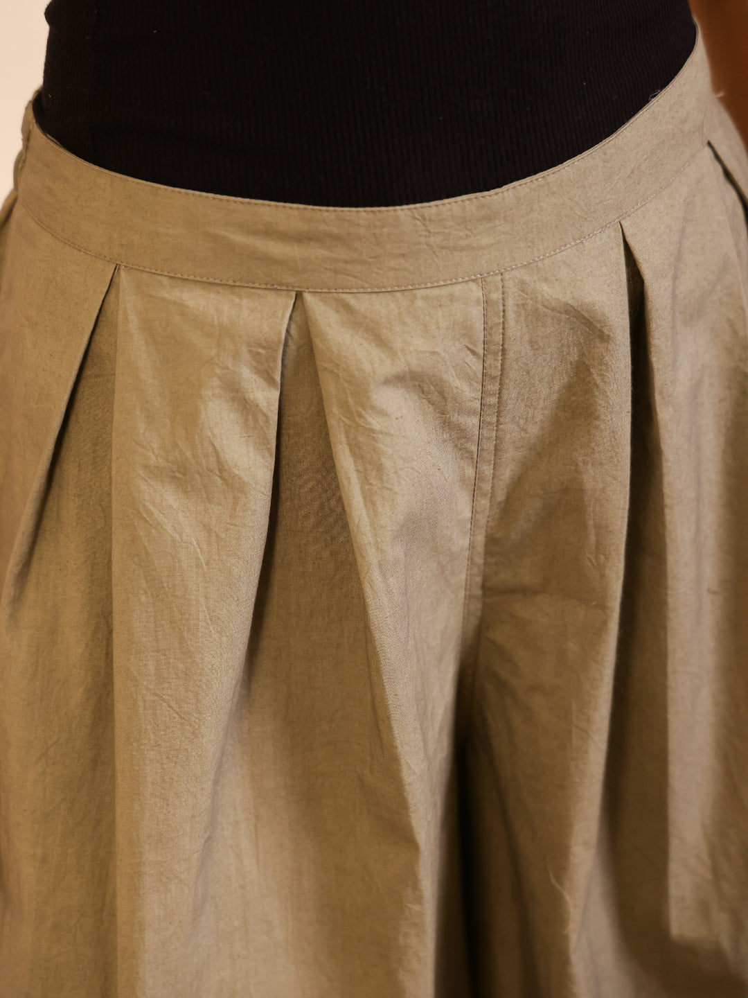 Grey Cotton Solid Lounge Pants for Women