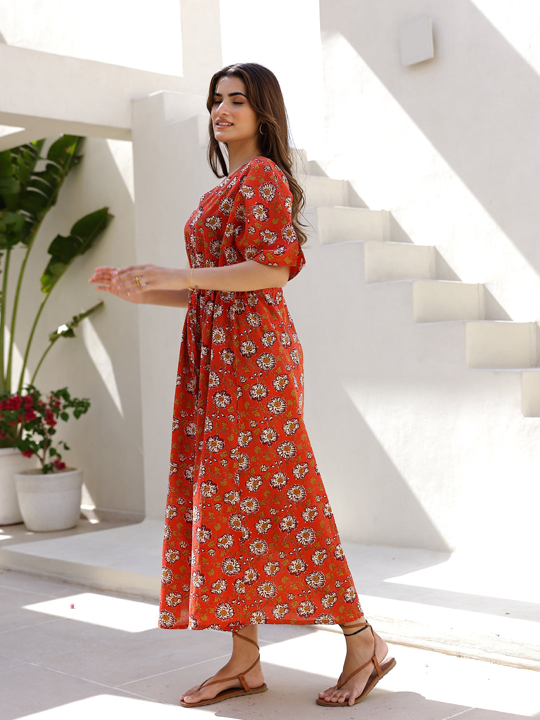 Printed Maxi Night dress