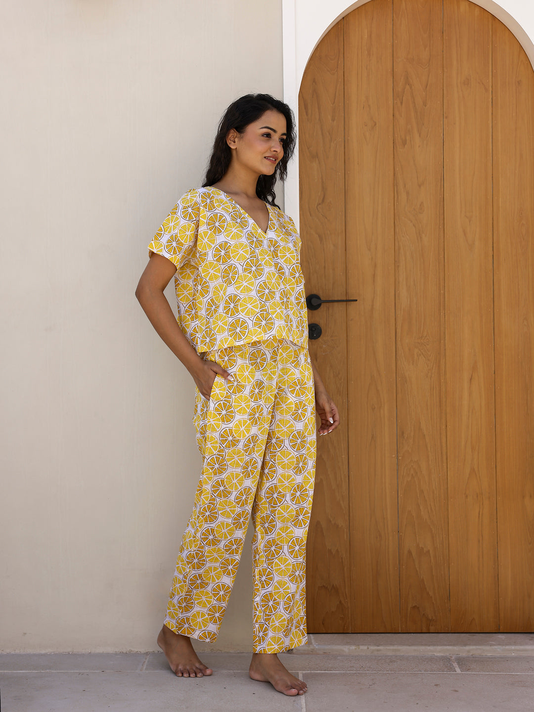 Yellow Lemon Loungewear Set