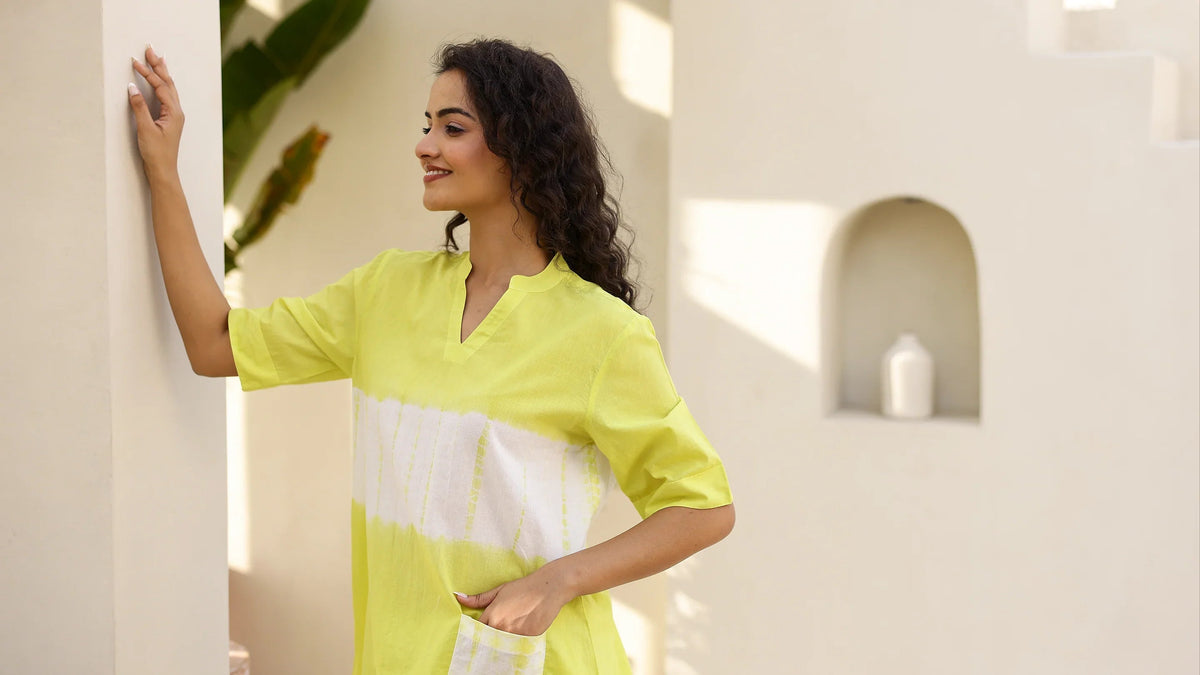 MELLOW YELLOWTye & Dye Night suit - SanskrutiHomes