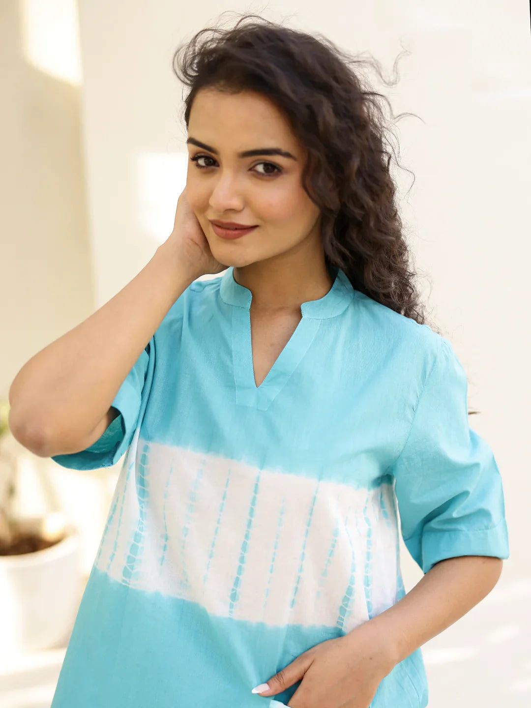 AQUA Tye & Dye Night suit - SanskrutiHomes