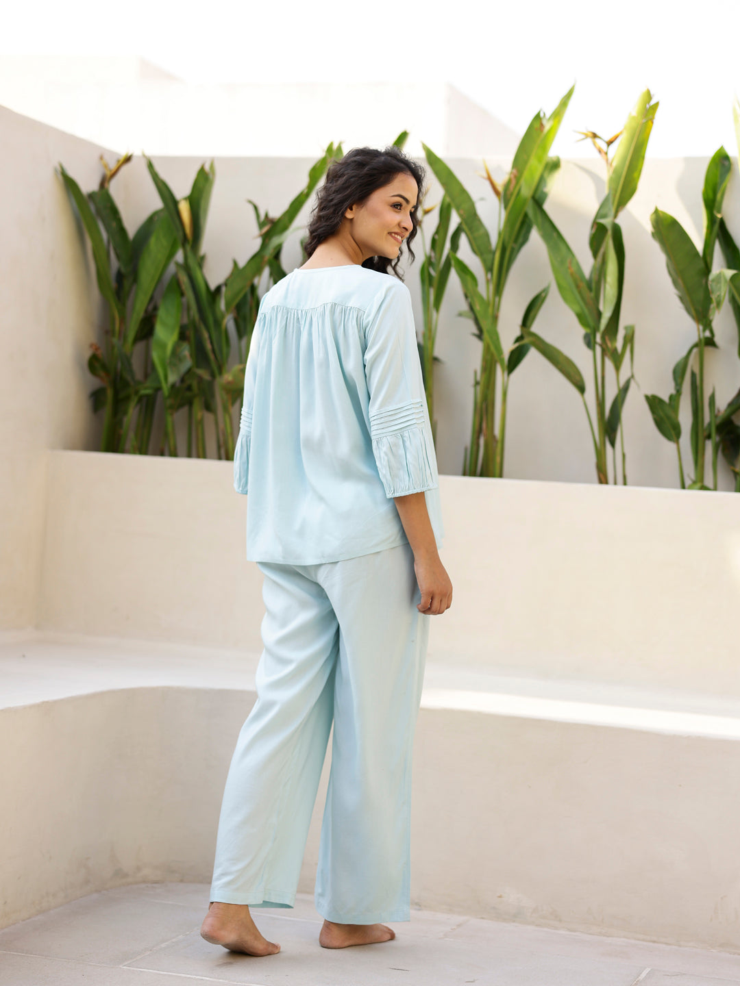 Cotton Night Suit With Pant For Women
