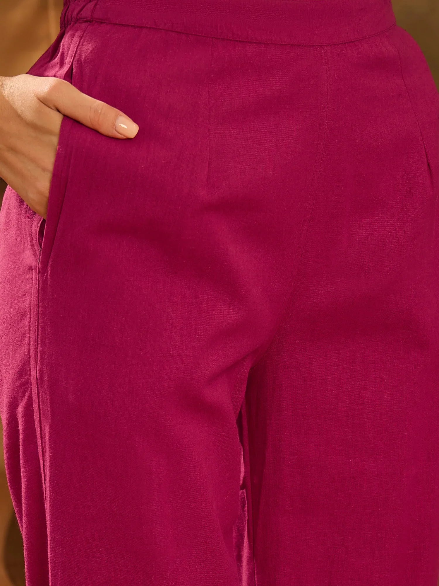 Pink Solid Printex Design coord Set for Women - SanskrutiHomes