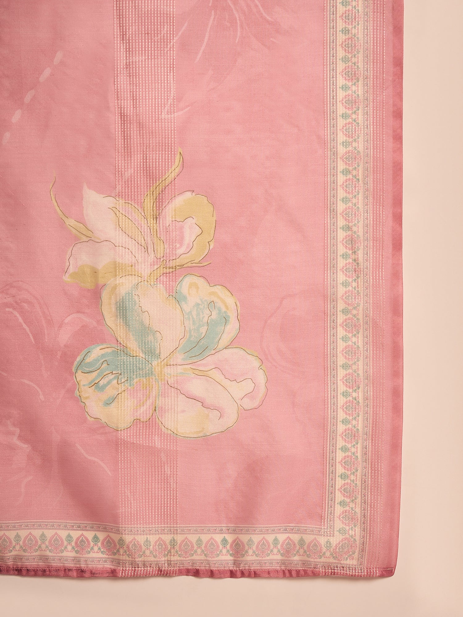 Lime Green Muslin V-Neck Kurta Set For Women