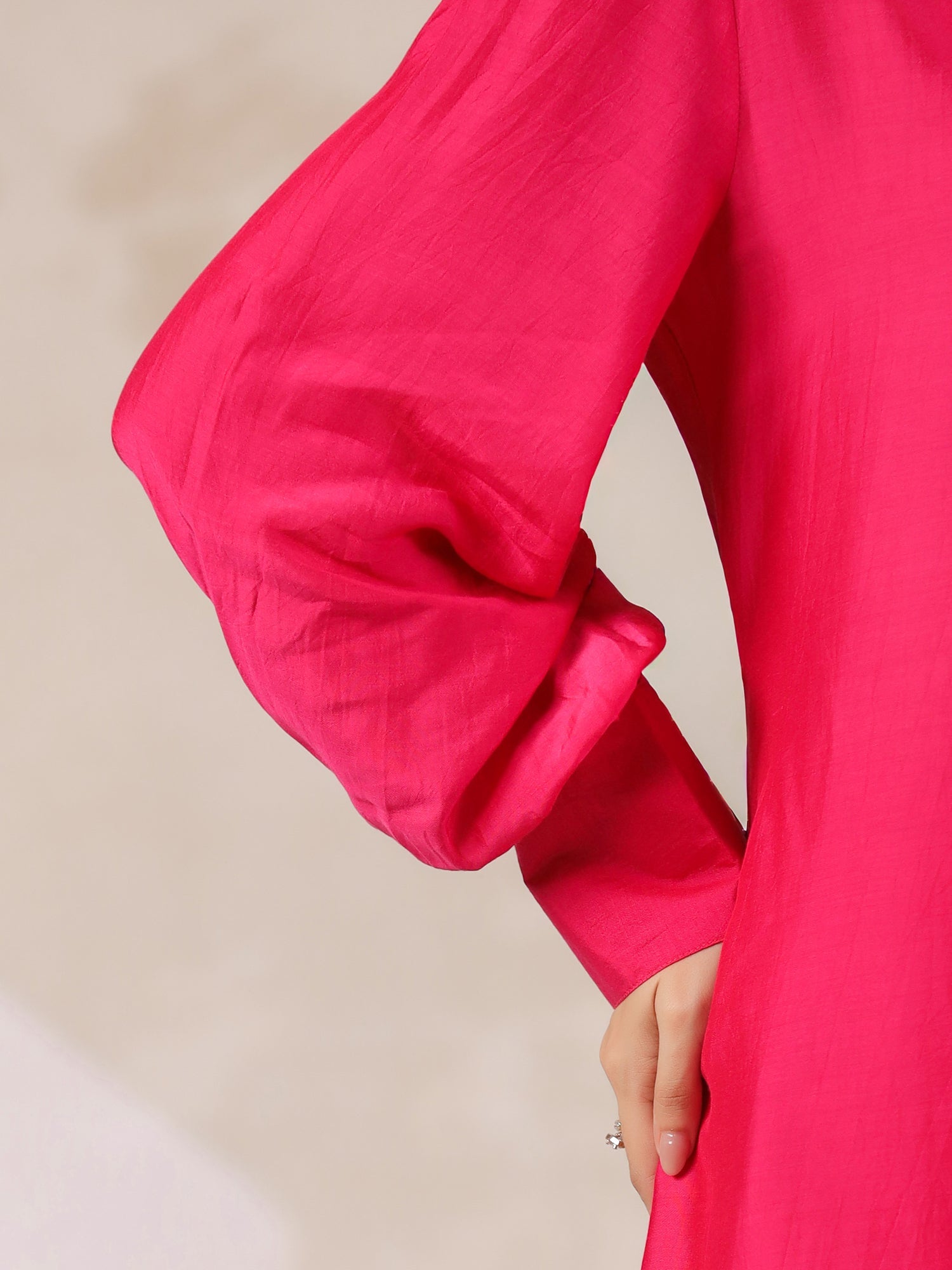 Pink Straight Kurta With Palazzo Pants And Printed Dupatta