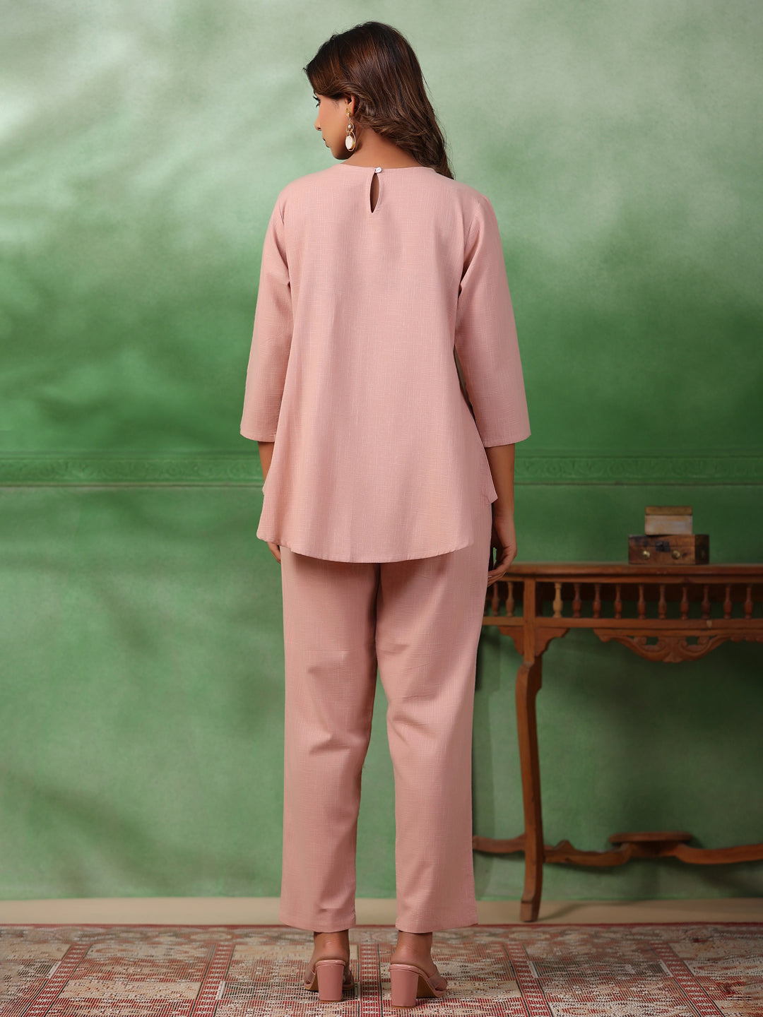 Solid Cotton Co-Ord Set