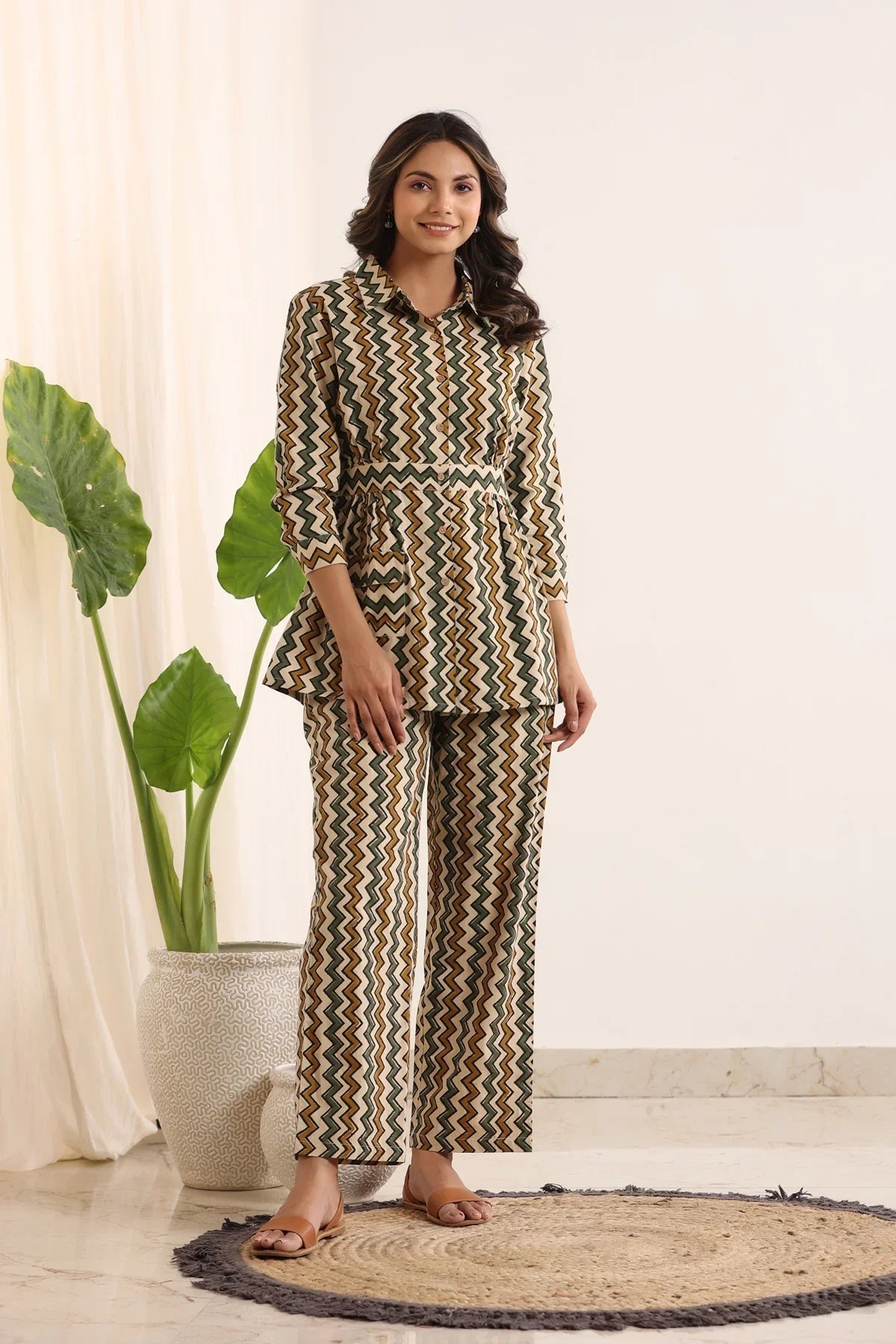 Women pure cotton co-ord - SanskrutiHomes