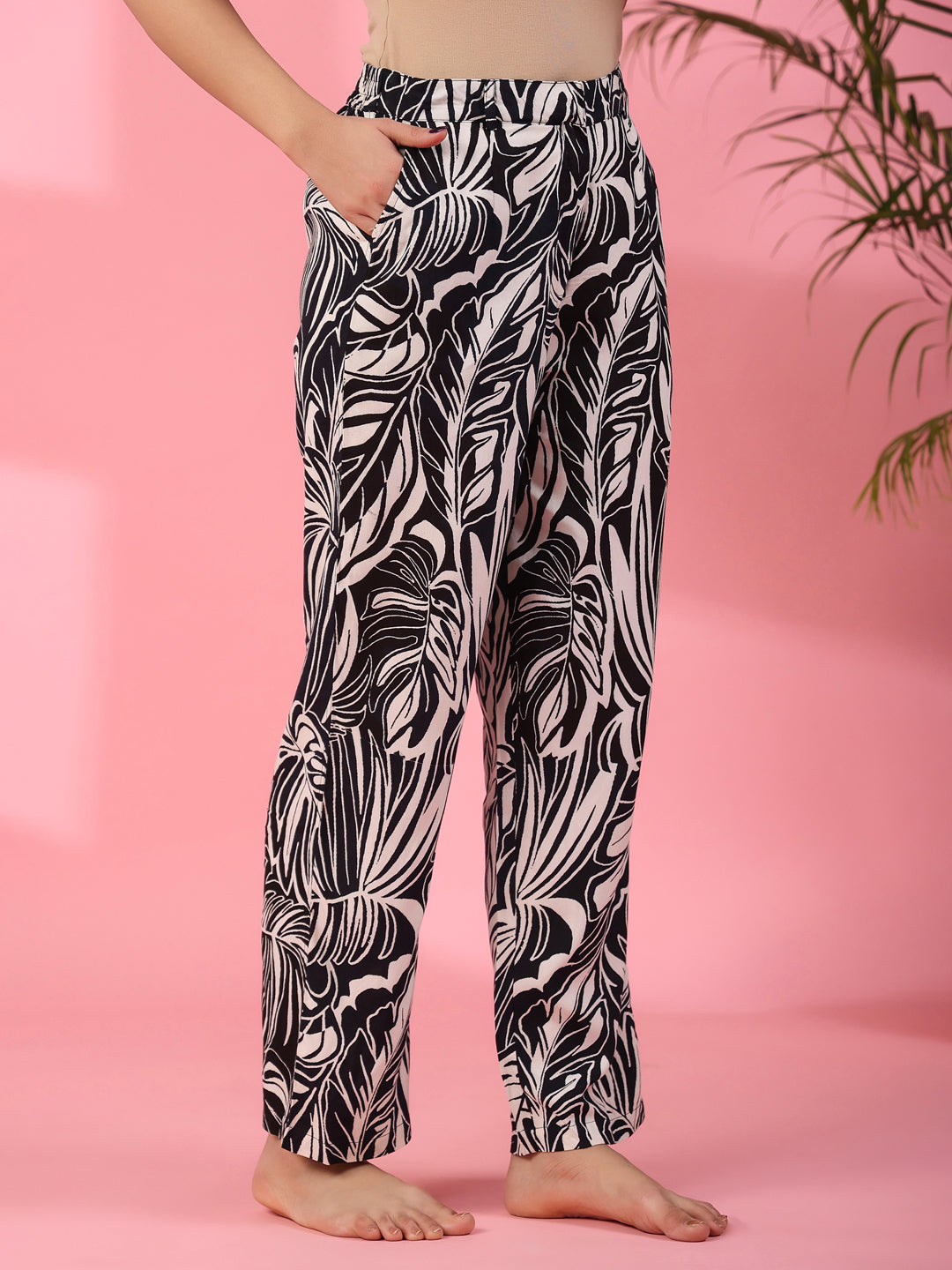 Floral Printed Night Suit - SanskrutiHomes