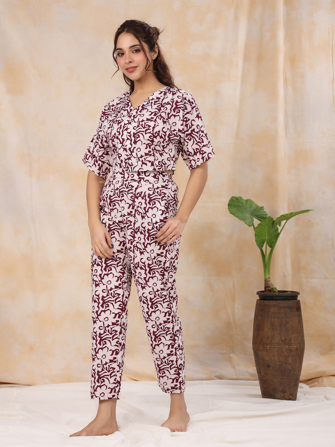 Women Pure Cotton Night Suit