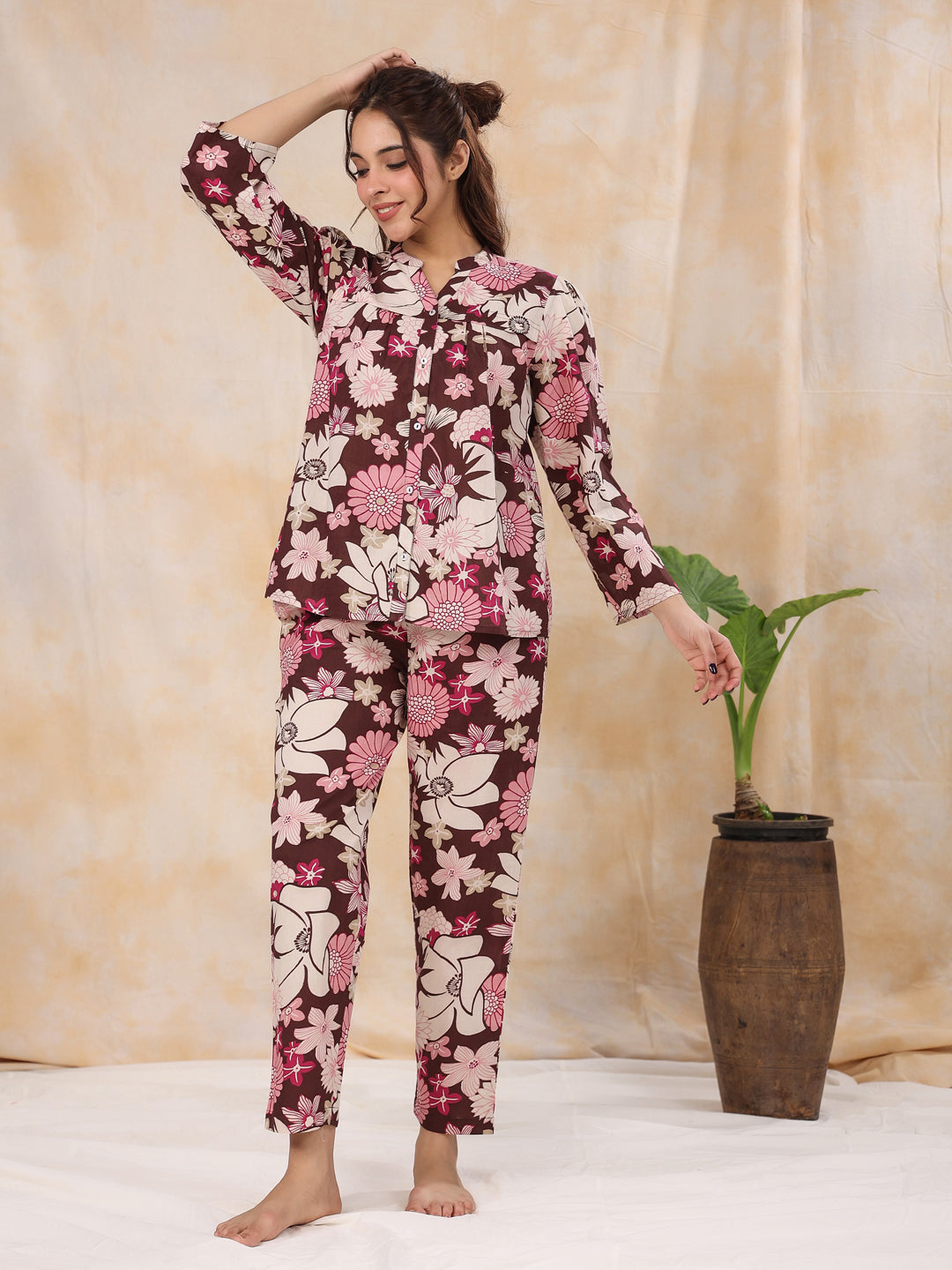 Magnolia Cotton Night Suit