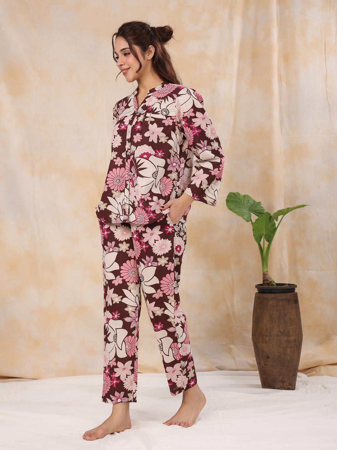 Magnolia Cotton Night Suit
