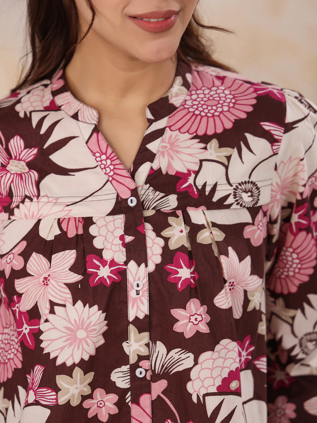 Magnolia Cotton Night Suit