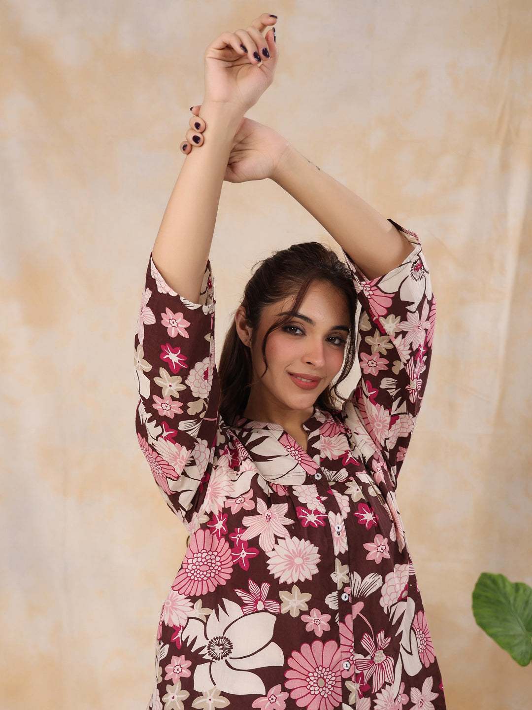 Magnolia Cotton Night Suit