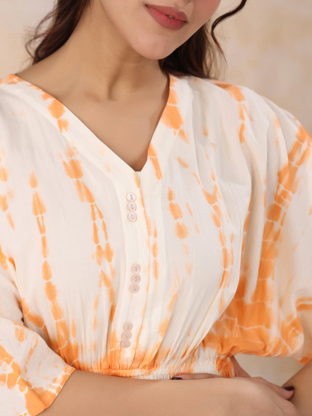 Pink Printed Kaftan Loungewear