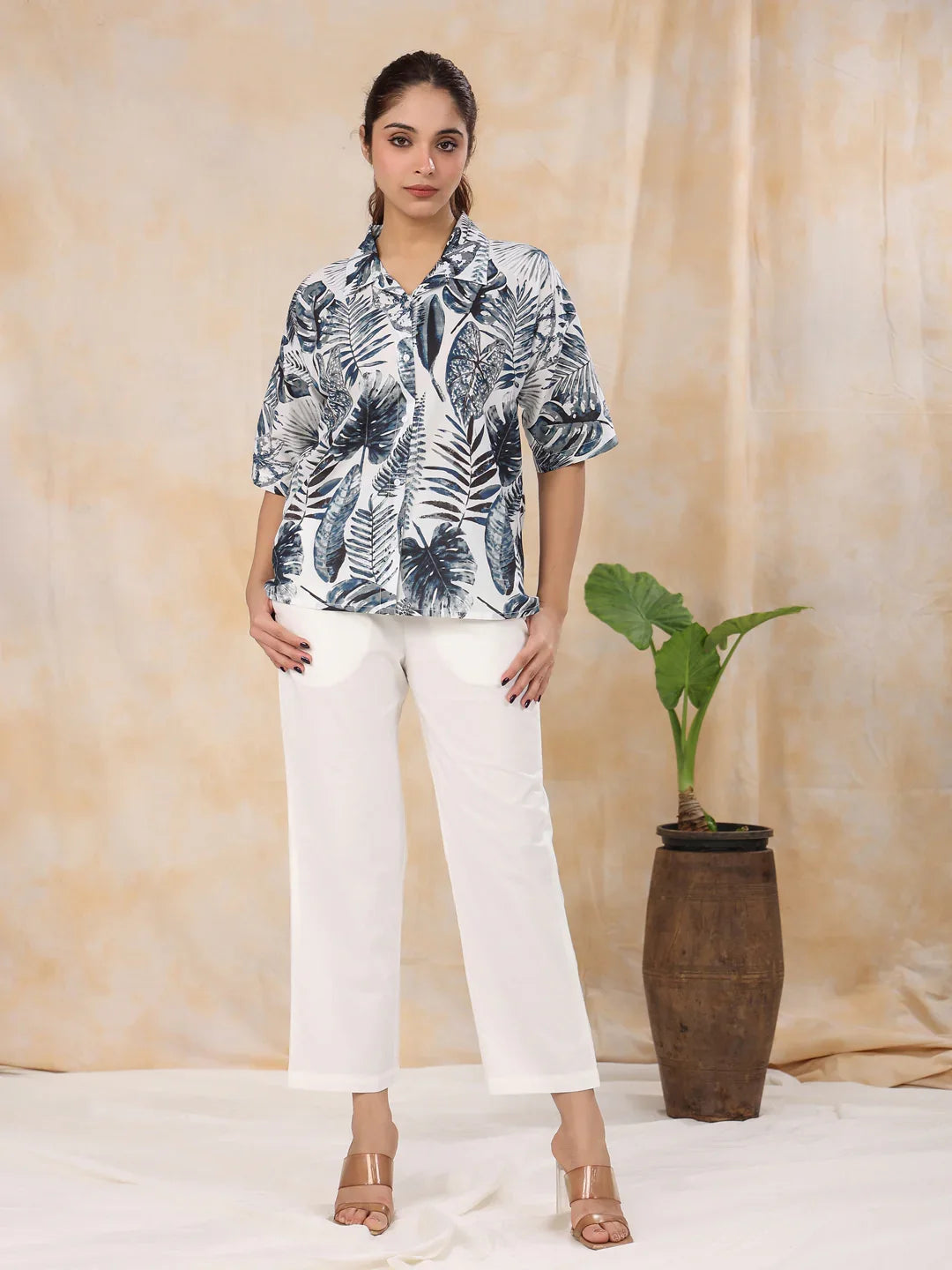 Leafy co-ord set - SanskrutiHomes