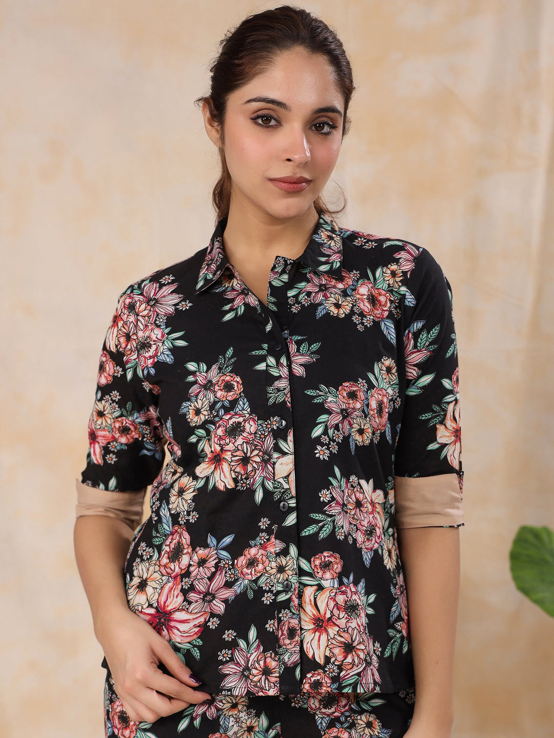 Women Pure Cotton 4 Pcs Night Suit