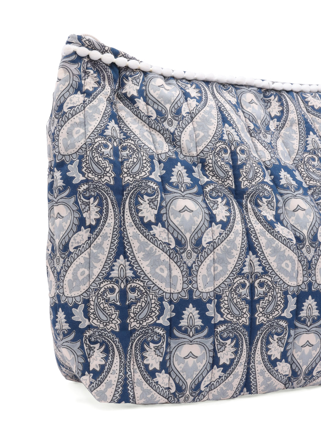 Boho Floral Cotton Pouch with Tassel