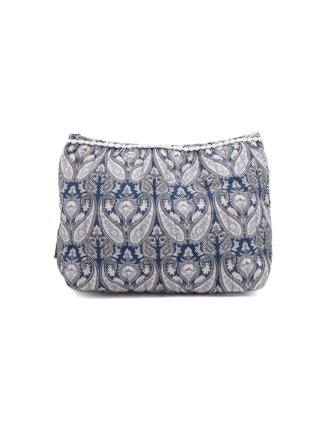 Boho Floral Cotton Pouch with Tassel