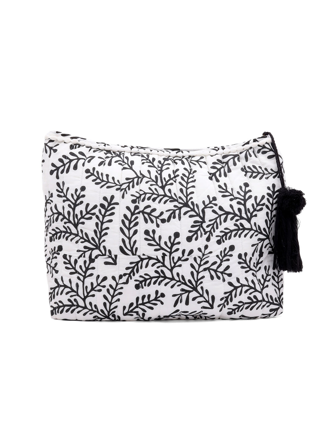 White Cotton Travel Pouch