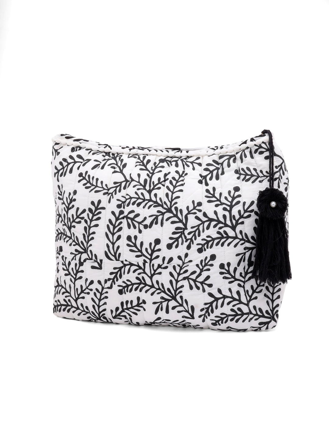 White Cotton Travel Pouch