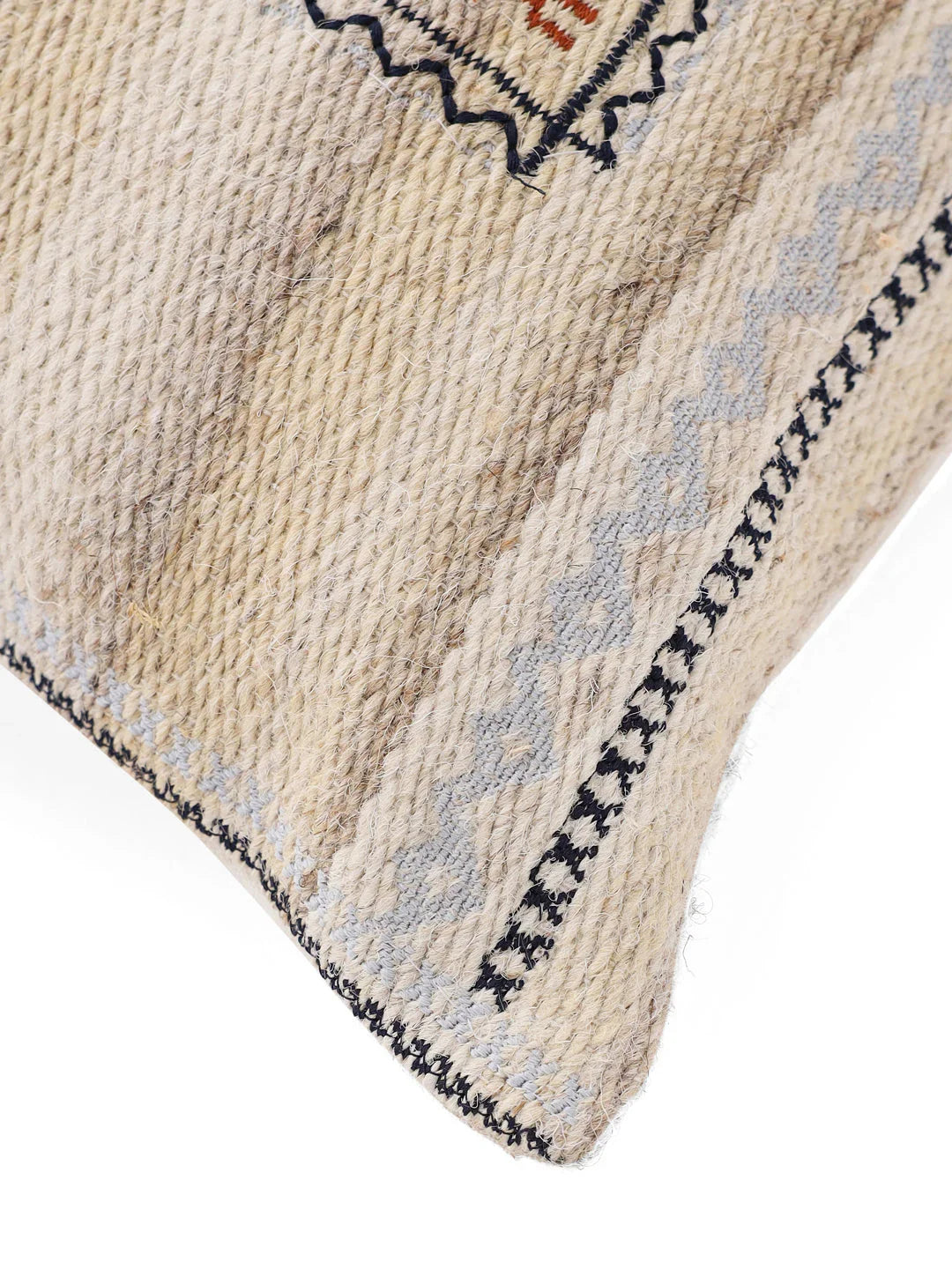 Jute Cotton Beige Colour Geometric Cushion Covers - SanskrutiHomes