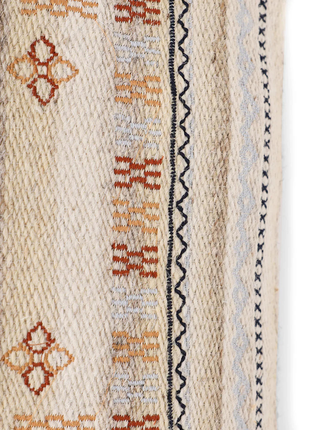 Jute Cotton Beige Colour Geometric Cushion Covers - SanskrutiHomes