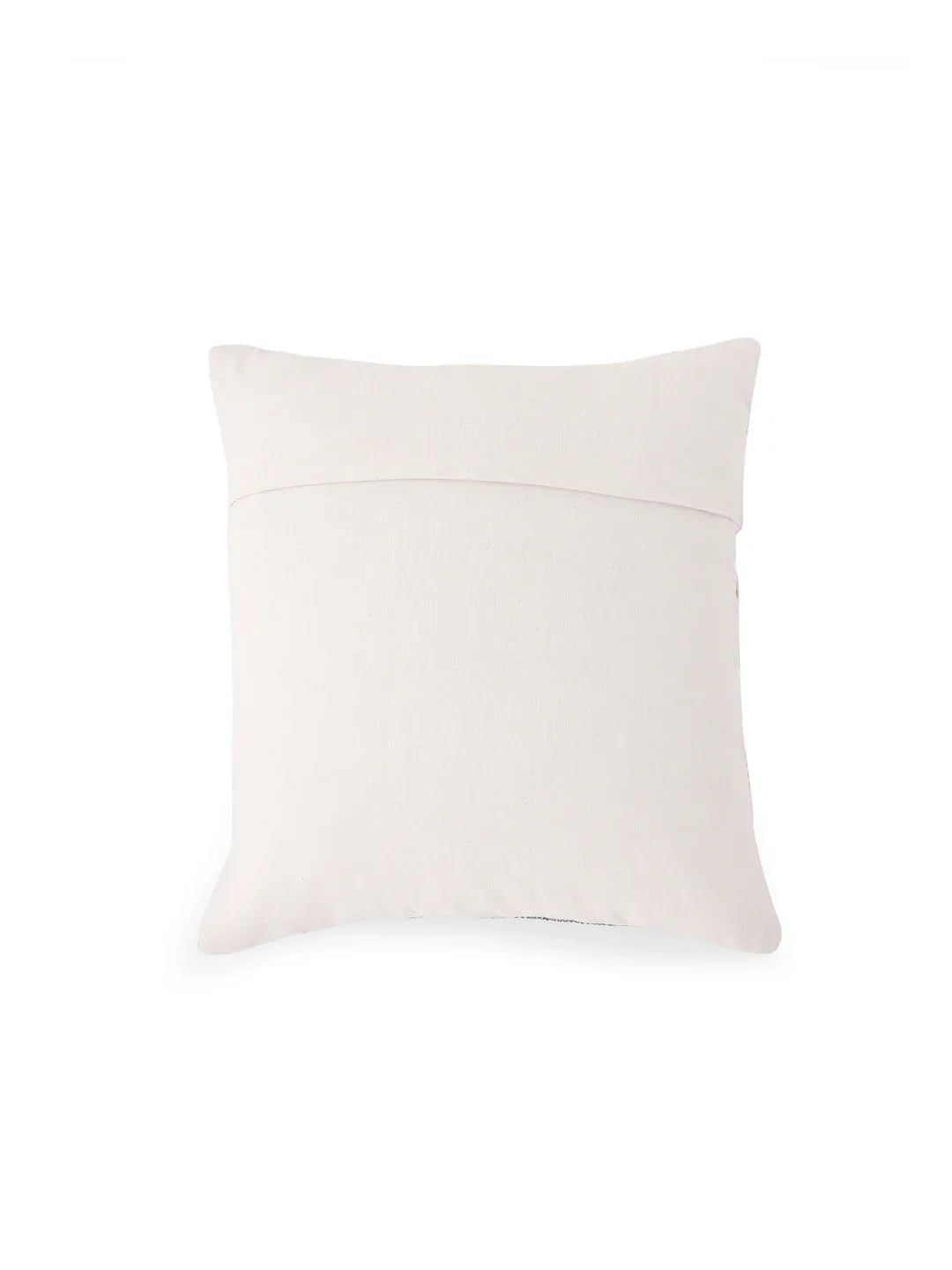 Jute Cotton Beige Colour Geometric Cushion Covers - SanskrutiHomes