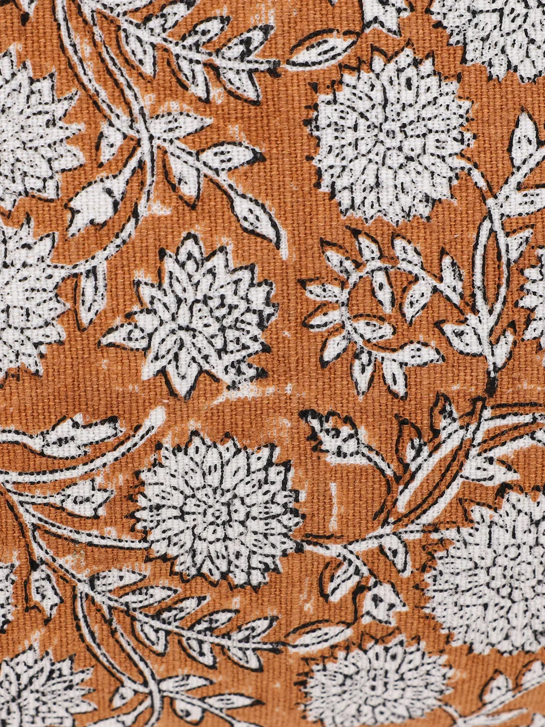Cotton Off White Colour Floral Cushion Covers - SanskrutiHomes