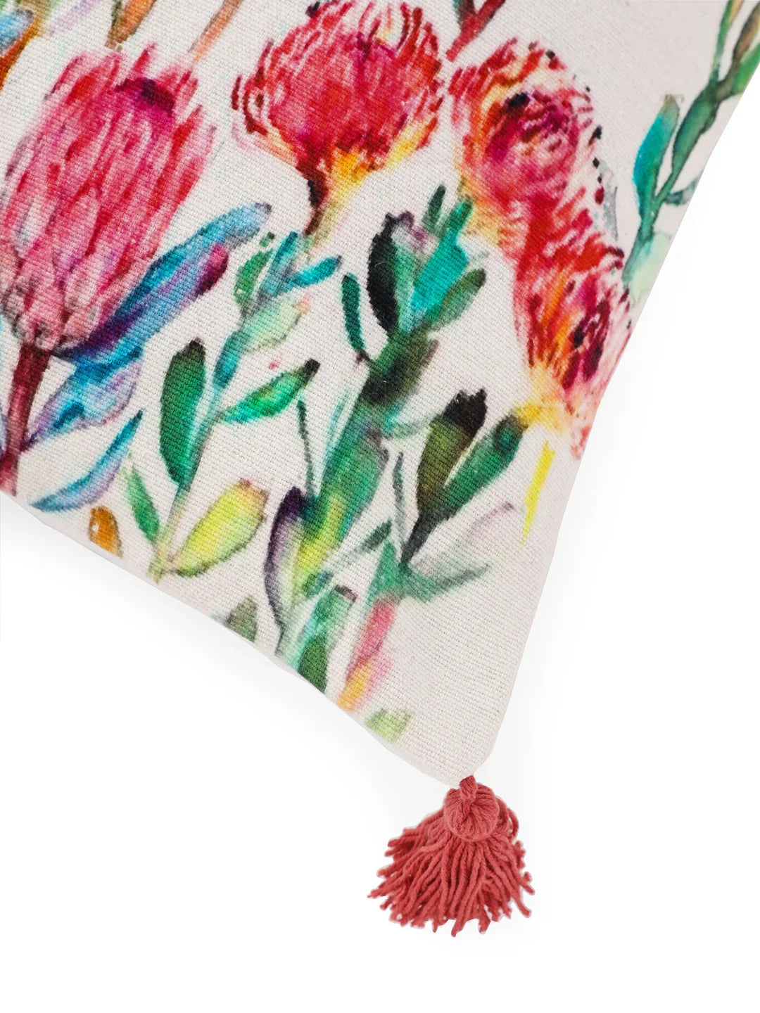 Velvet Multi Colour Floral Cushion Covers - SanskrutiHomes