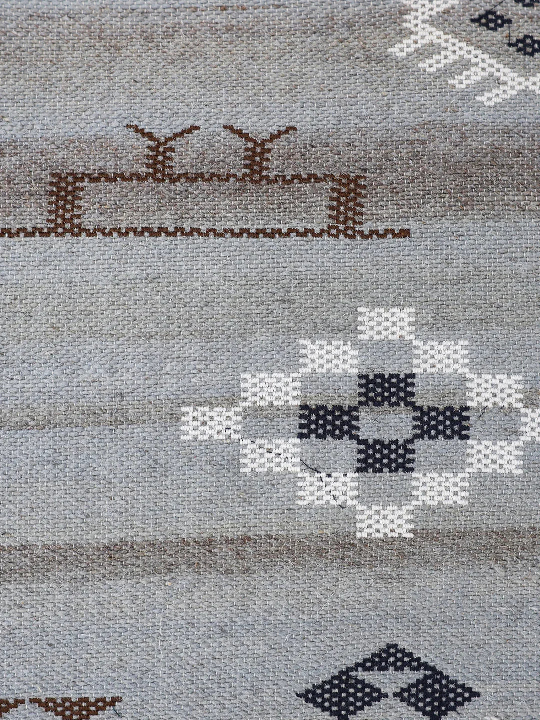 Jute Cotton Grey Colour Geometric Cushion Covers - SanskrutiHomes