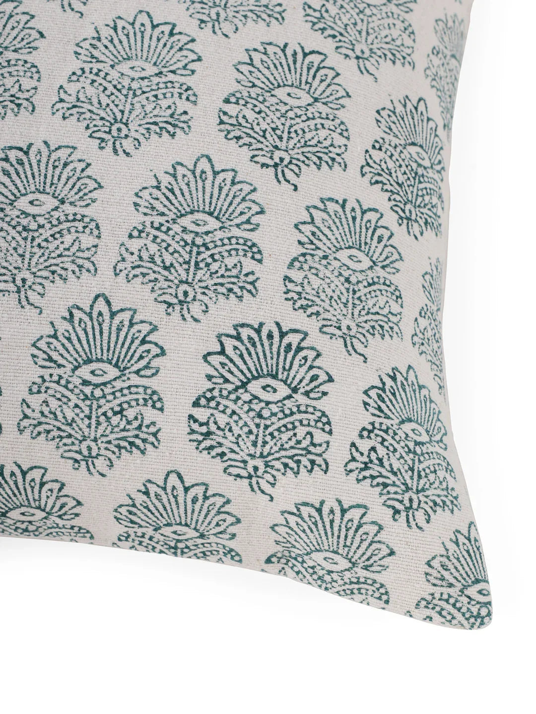 Cotton Green Colour Ethnic Motifs Cushion Covers - SanskrutiHomes