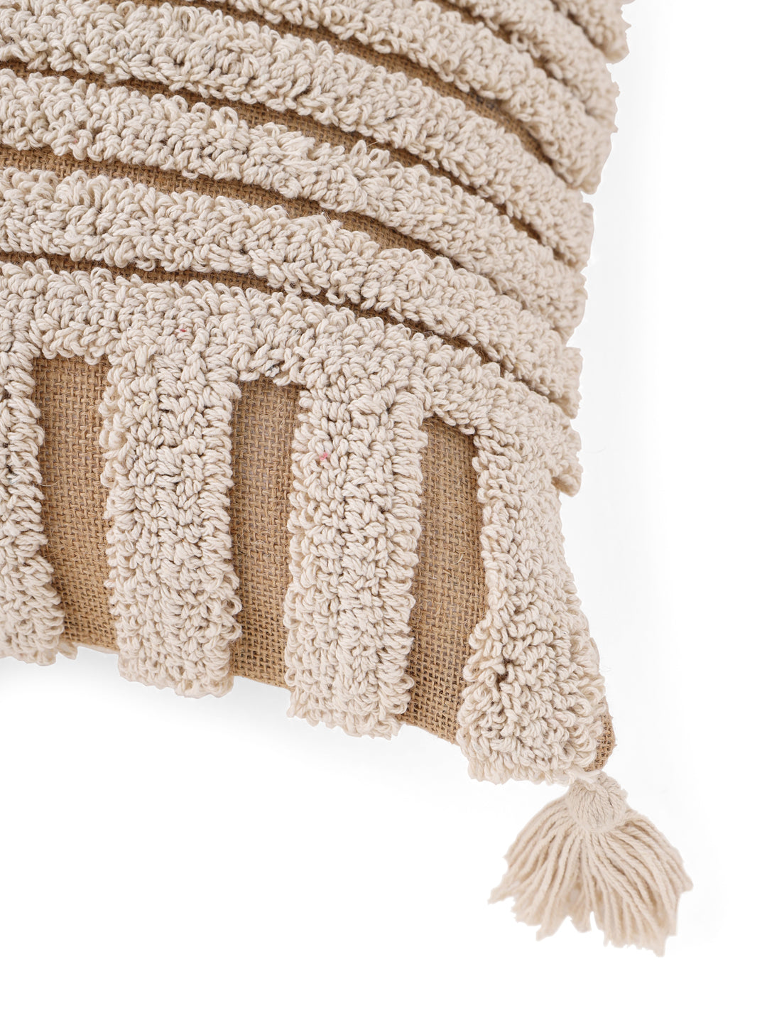 Cotton Off White Colour Embroidered Cushion Covers