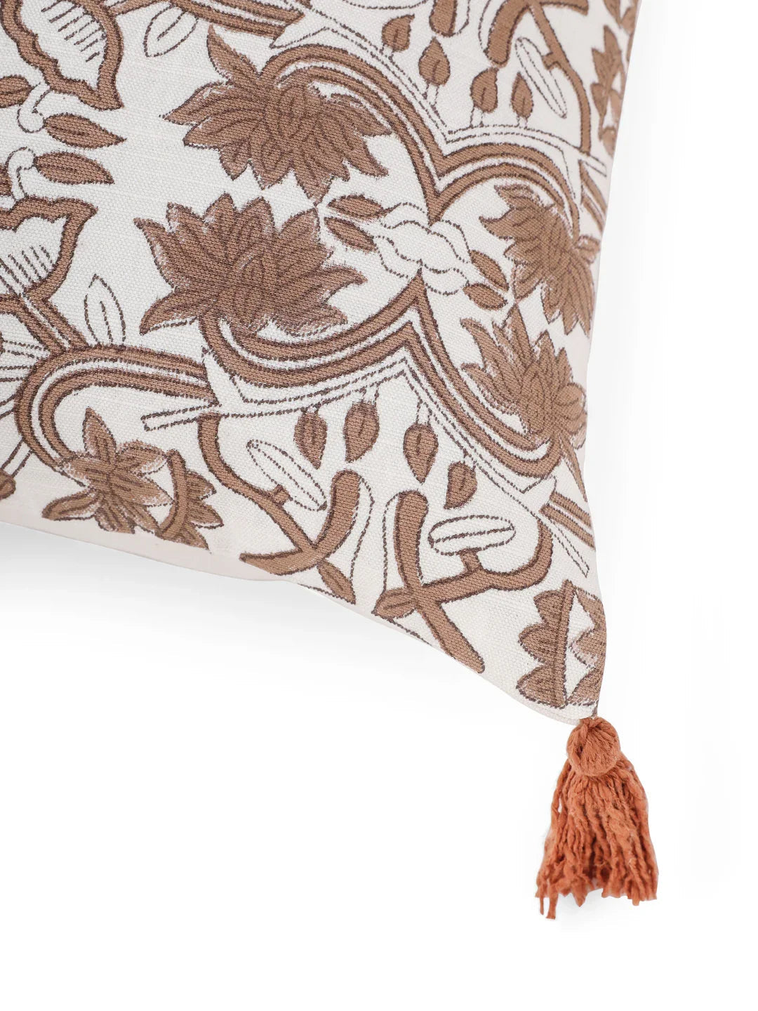 Cotton Brown Colour Ethnic Motifs Cushion Covers - SanskrutiHomes