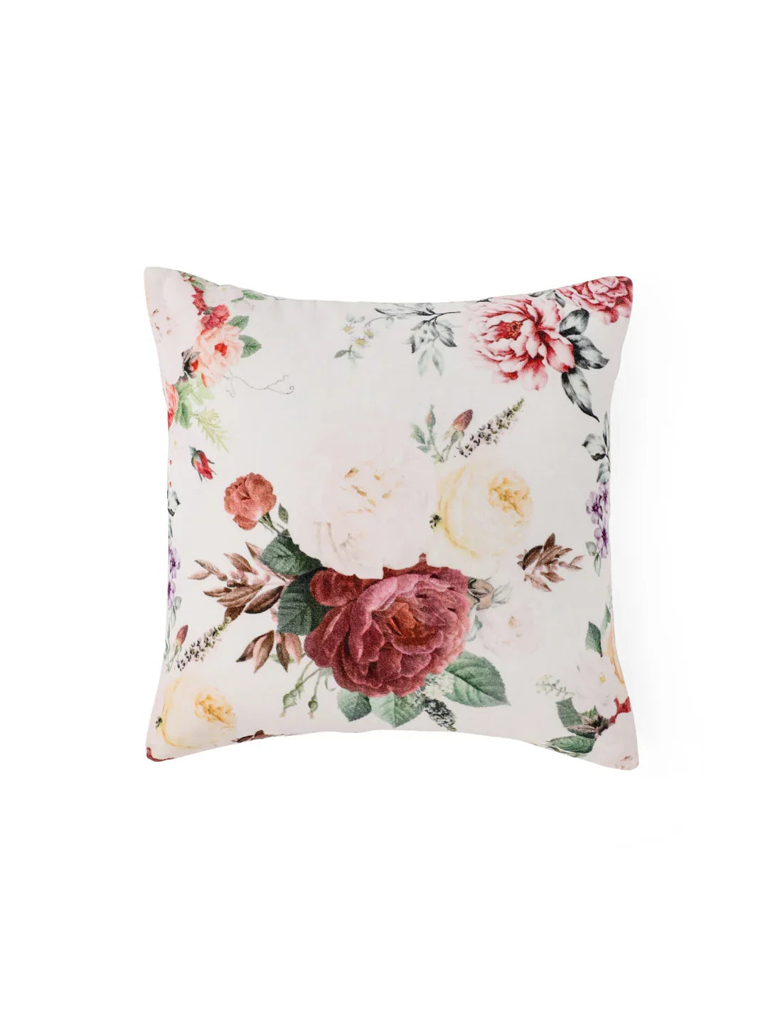 Velvet Multi Colour Floral Cushion Covers - SanskrutiHomes