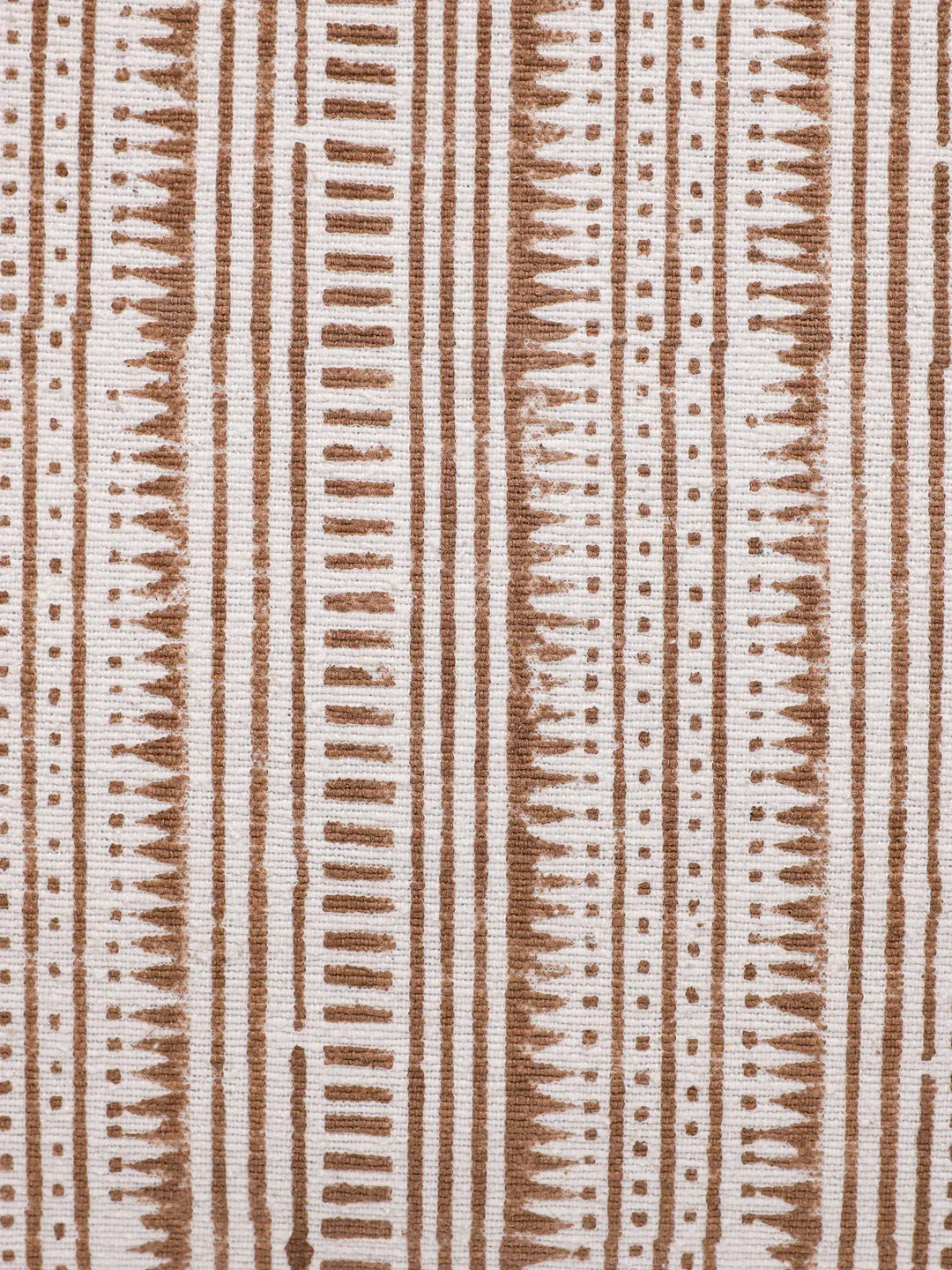 Cotton Brown Colour Striped Cushion Covers - SanskrutiHomes