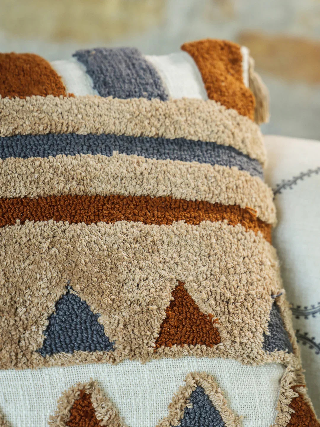 Cotton Multi Colour Embroidered Cushion Covers - SanskrutiHomes