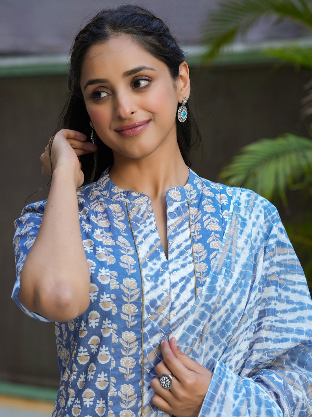 Women Pure Cotton 3pcs Kurta Set