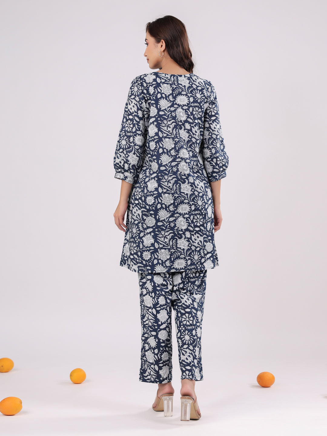 Pure Cotton Floral Night Suit Set for Women