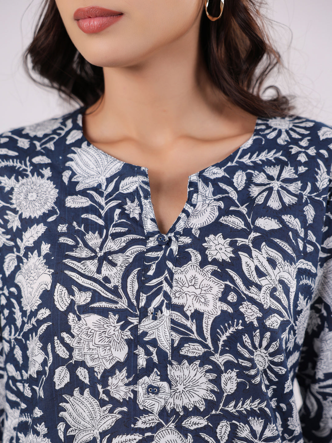 Pure Cotton Floral Night Suit Set for Women