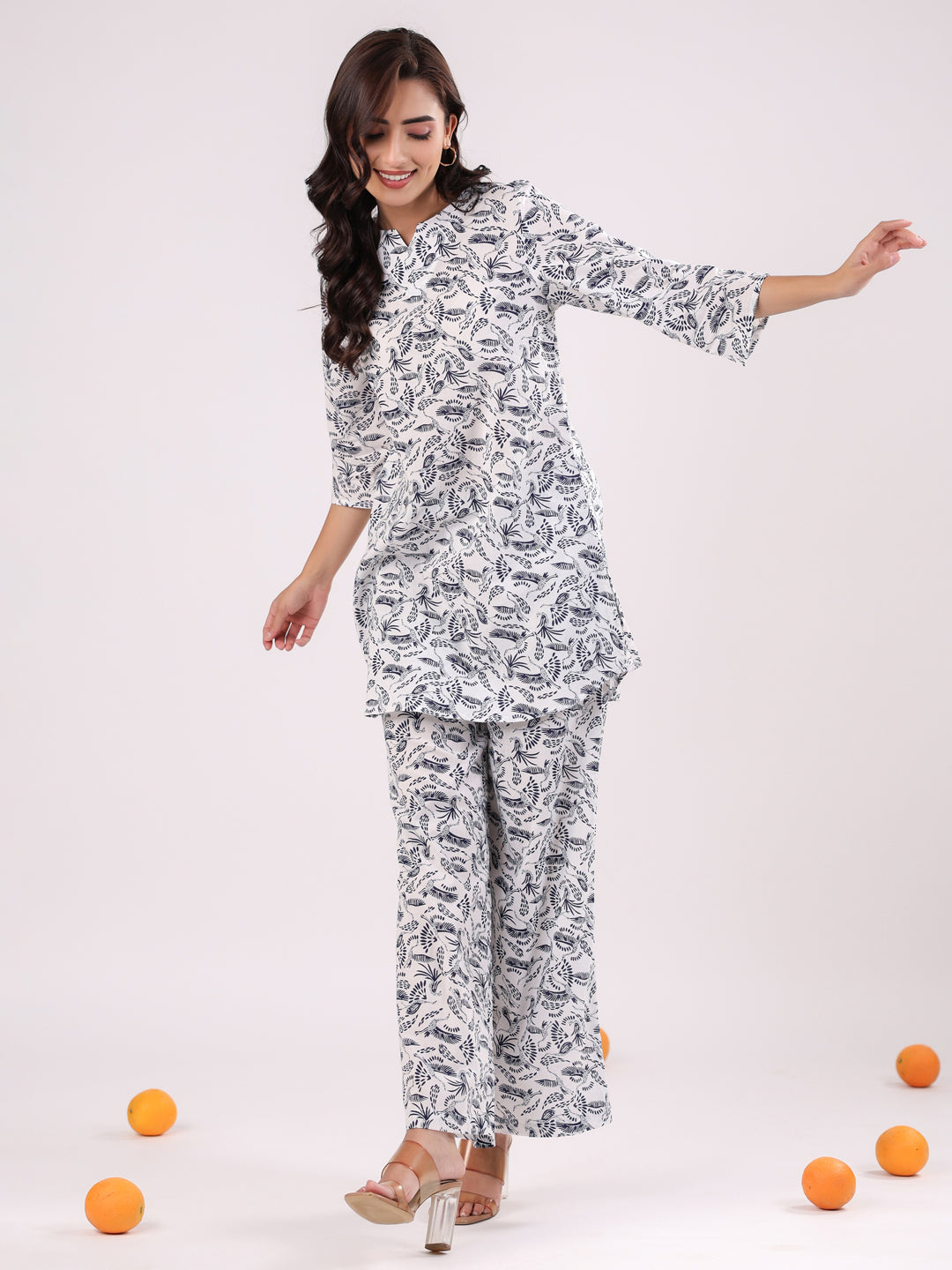 Cotton Printed Night Suit Set for Women