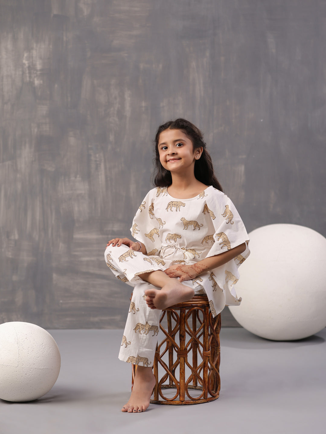 Animal Printed Cotton Kids Night Suits