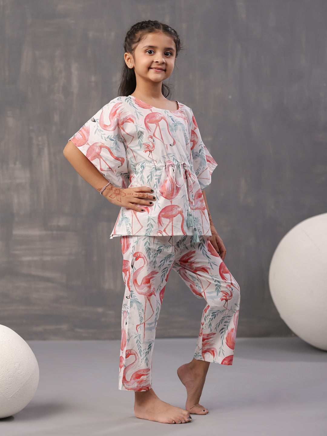 Animal Printed Cotton Kids Night Suits