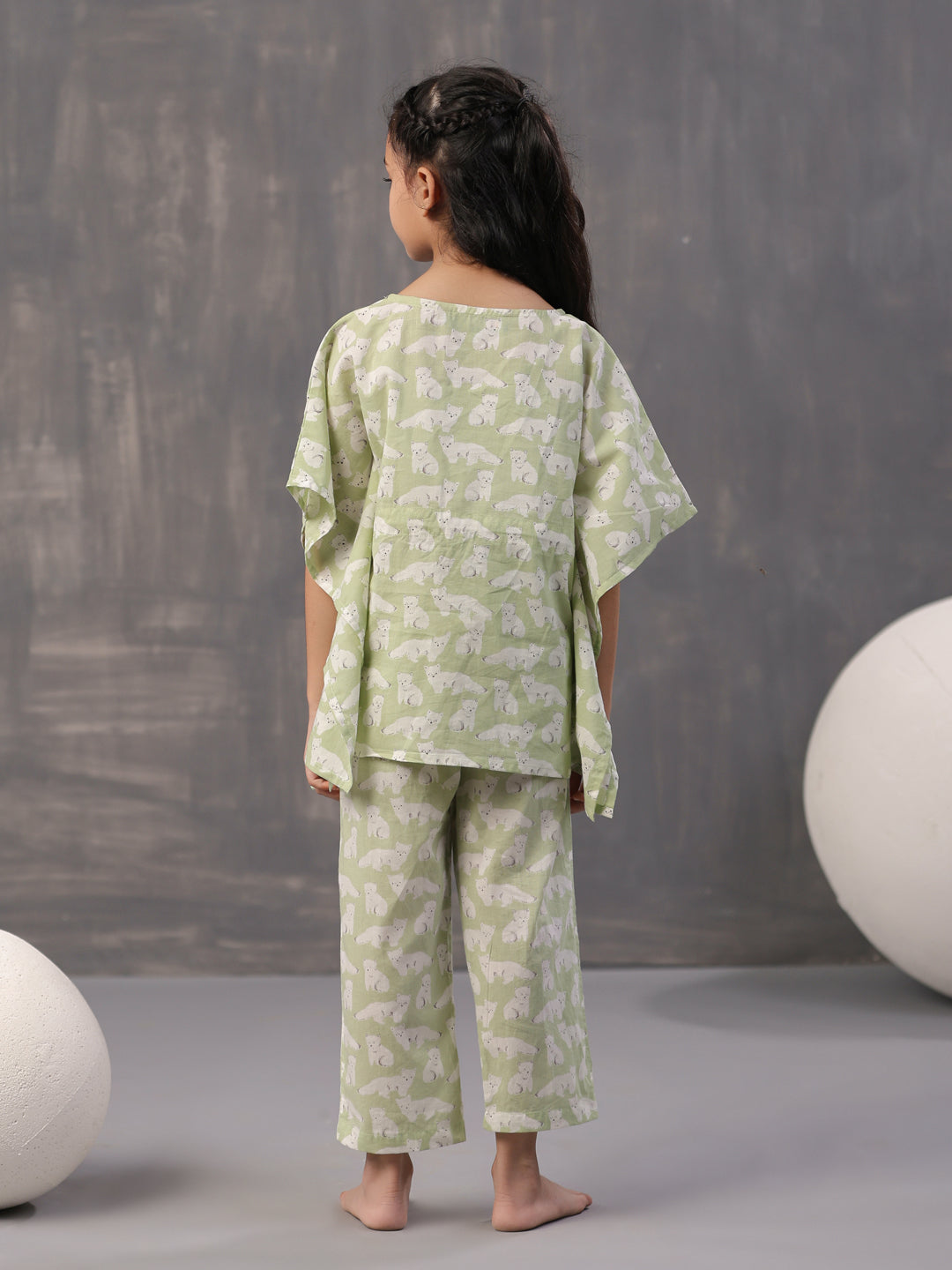 Animal Printed Cotton Kids Night Suits - SanskrutiHomes