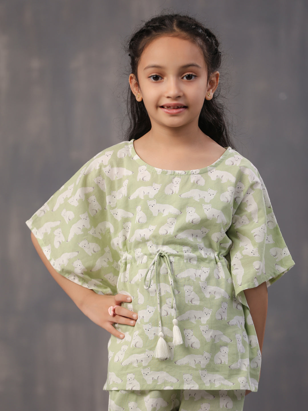 Animal Printed Cotton Kids Night Suits