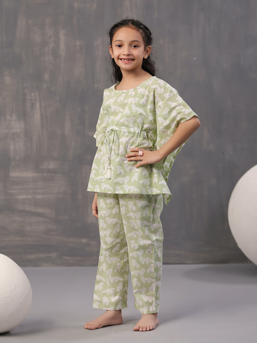 Animal Printed Cotton Kids Night Suits