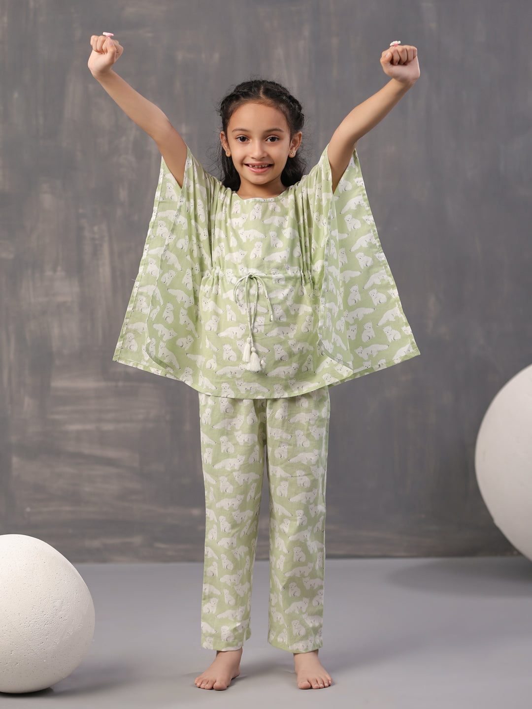 Animal Printed Cotton Kids Night Suits