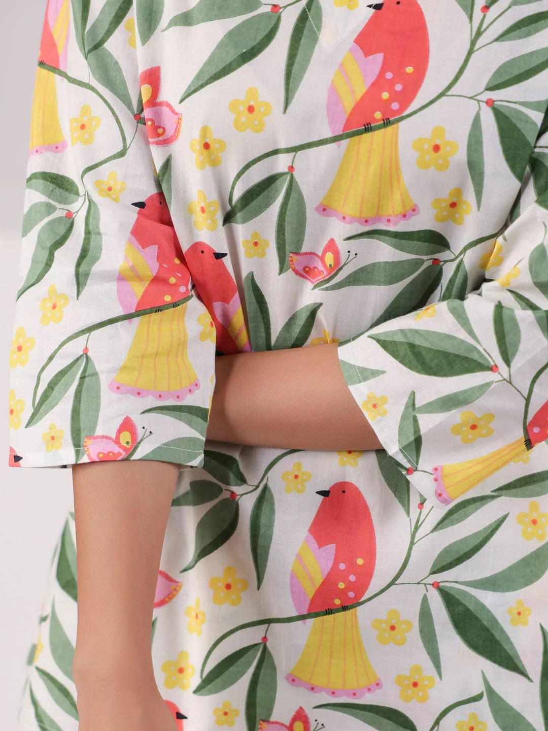 Multi Color Flower Printed Loungewear Set - SanskrutiHomes