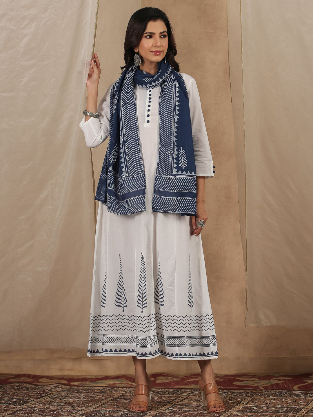 Women Pure Cotton 2 Pcs Kurta Set