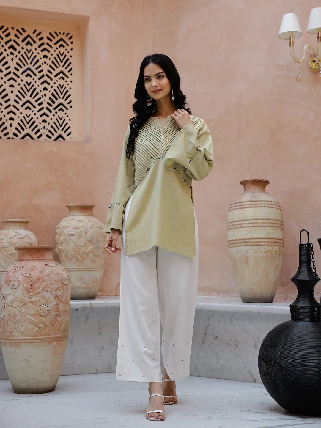 Phae Nadia Co=Ord Set in Cotton Crinkle main image 0